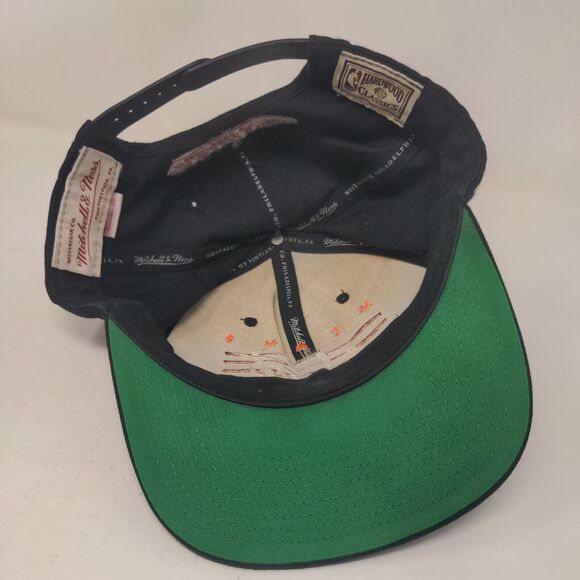 Mitchell & Ness Men's Snapback Hat Black Embroidered Miami Heat NBA Logo - Picture 7 of 10